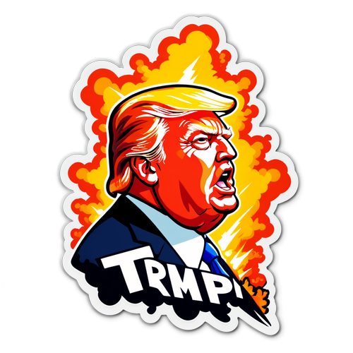 Schokkend! Ontdek de Krachtige Sticker die Trump Aanroept om te Vecht Terug!