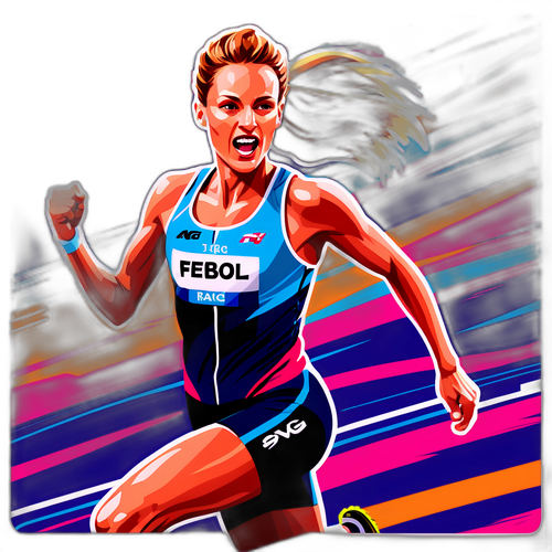 Femke Bol i bevegelse