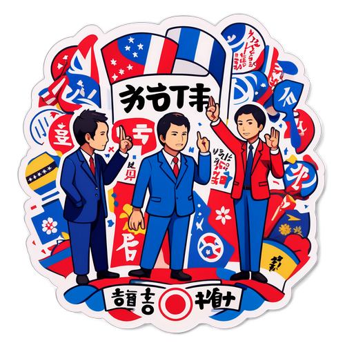 大阪府知事選挙の影響を受けたキャラクターたちの討論