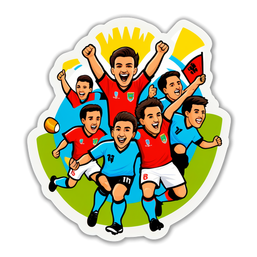 Sticker ya Timu ya Tamworth FC Iko Kwenye Uwanja