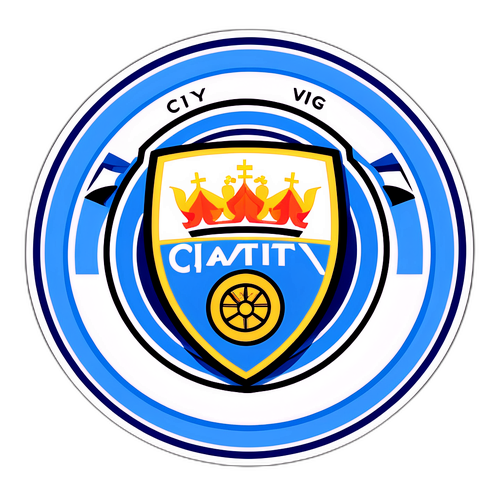 Manchester City Emblem Klistermärke
