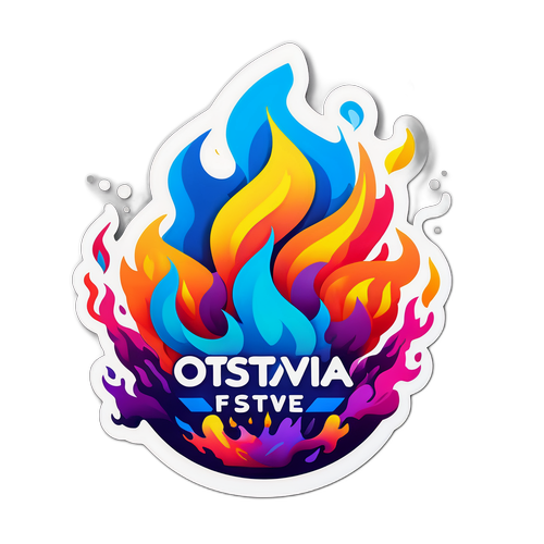 Oheň a barevné efekty na festivalu Colours of Ostrava