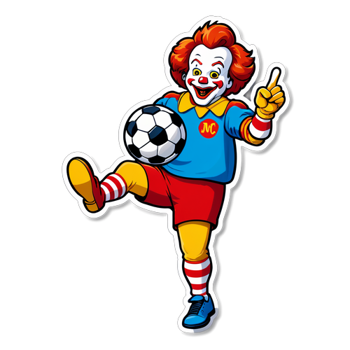 Ronald McDonald Sparker', fotballkongen: Se den Herlige Festivalen av Hurtigmat og Fotball!