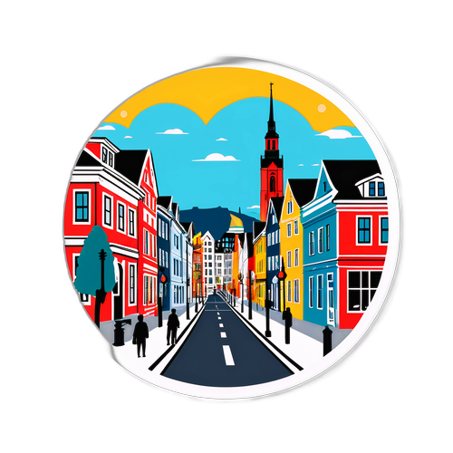 Ulice Oslo latem