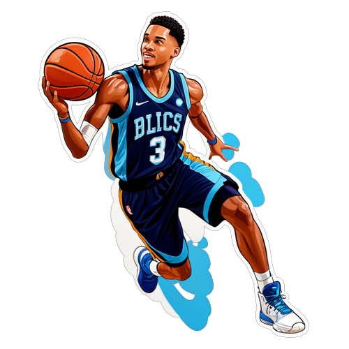 Nickeil Alexander-Walker: Dynamic Basketball Sticker