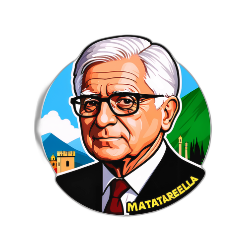 Umělecká nálepka Sergio Mattarelly