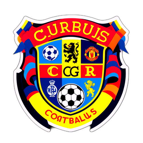 Stiker Gaya Vintage untuk Kelab Bola Sepak