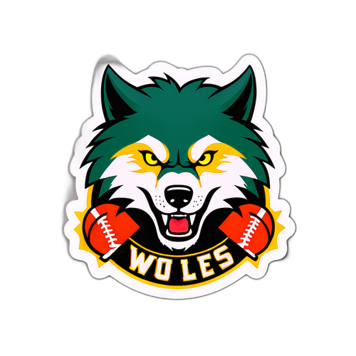 Nhãn dán sự kiện thể thao với biểu tượng MU và Wolves