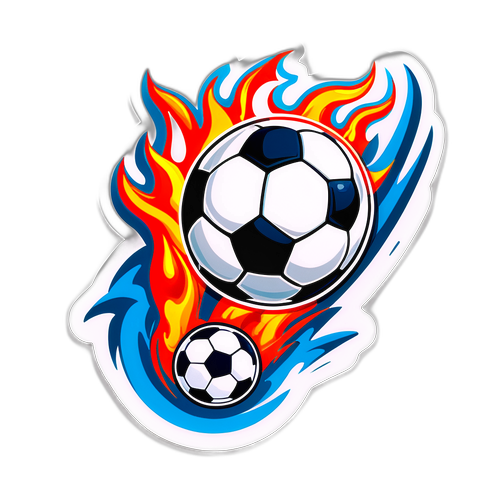Energetikong Sticker ng Soccer Ball