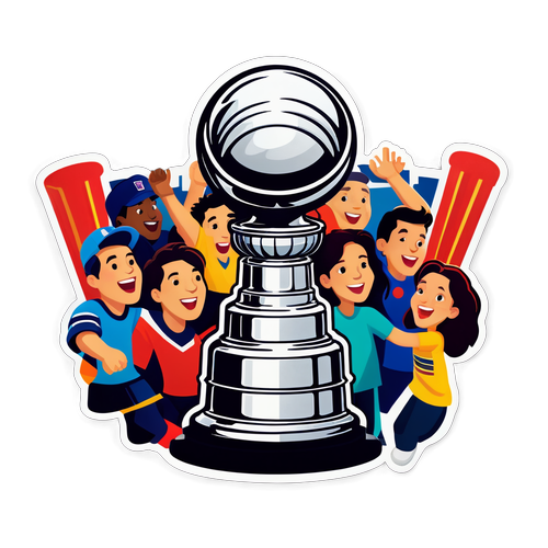 Exciting Stanley Cup Celebration Sticker