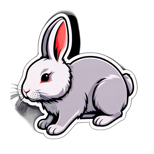 可爱兔子贴纸