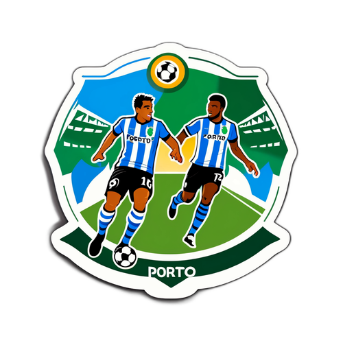 Sticker van de spannende wedstrijd tussen Moreirense en Porto