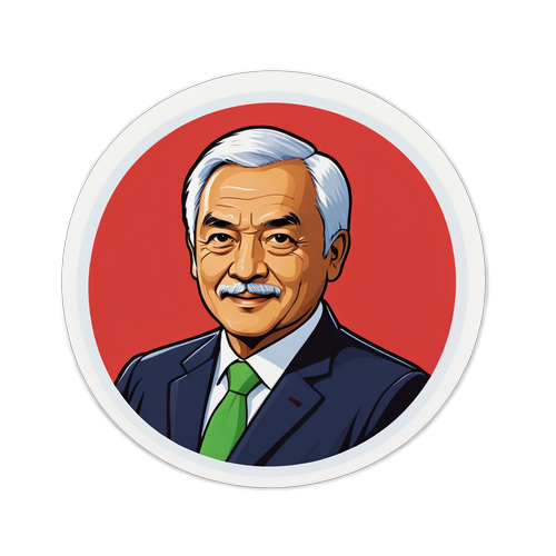 Sticker eines kommunalen Ratsmitglieds