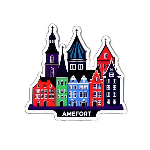 Colorful Amersfoort Cityscape Sticker