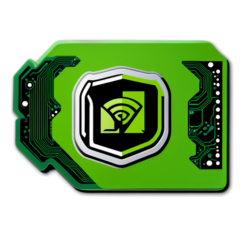 Diseño de un sticker de Nvidia