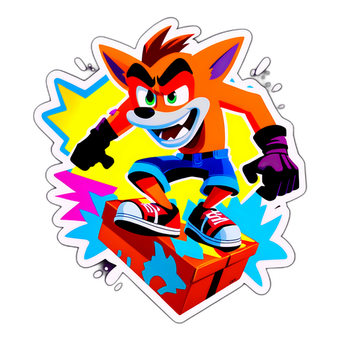 Crash Bandicoot Ugrás a Dobozokon