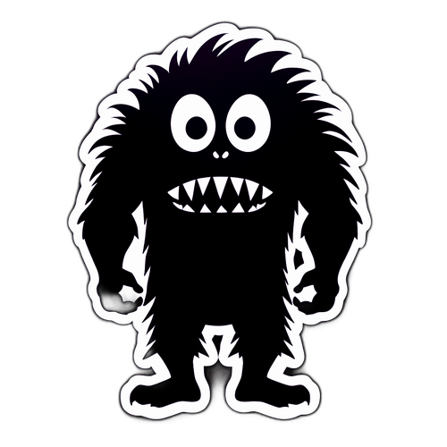 Karanlık Arka Planda Canavar Silueti