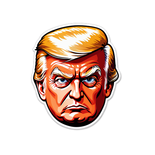 Portrai artistic al lui Donald Trump