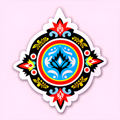 Eğitim Temalı Türk Motifleri Sticker