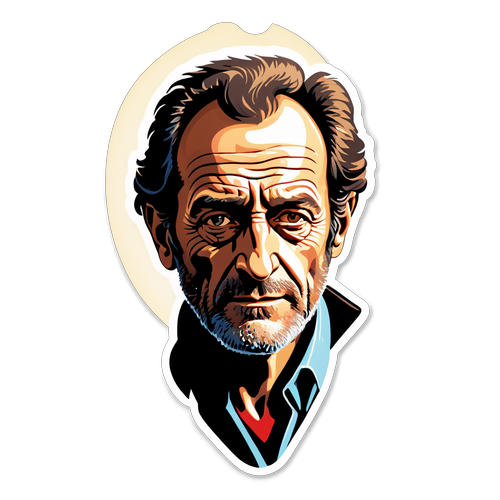 Portrait stylisé de Vincent Lindon