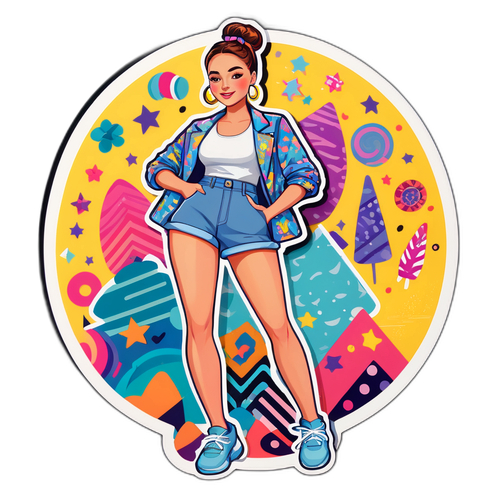 Sticker na mayroong Fashionable na Posisyon