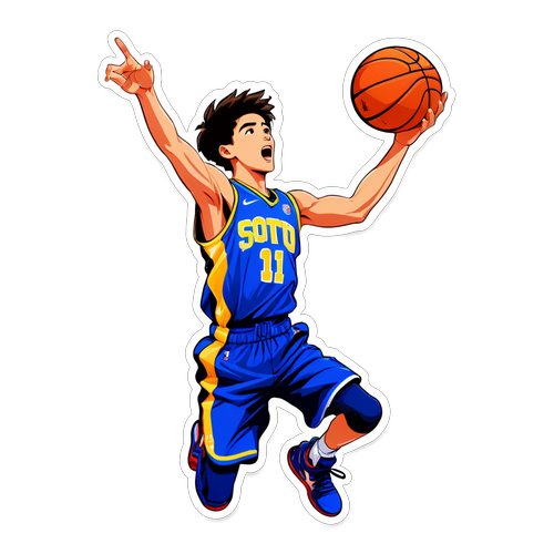 An Artistikong Aksyon ni Kai Sotto sa Pagsisid ng Basketball