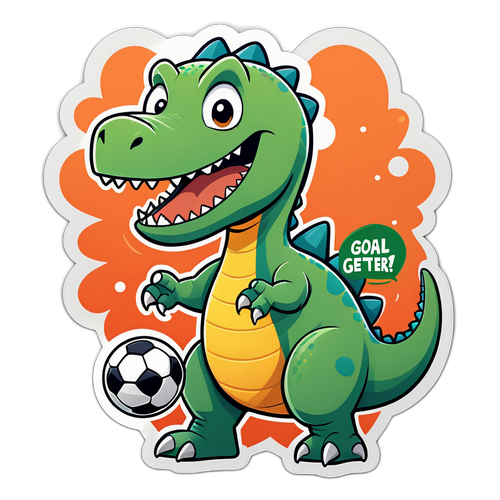 Stiker Kartun Dinosaurus Mosquera