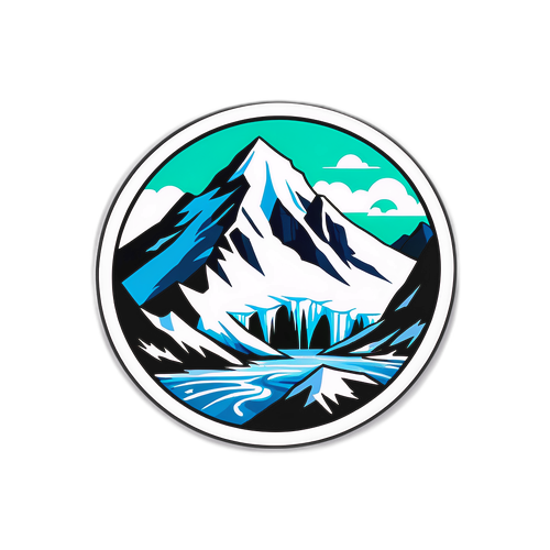 Ein Gletscher bricht dramatisch auseinander