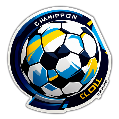 Fotbollssticker med Champions League-logga