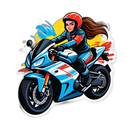 Motocykelåkning med Simona Mohamsson