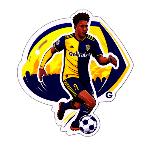Stiker Dinamis LA Galaxy