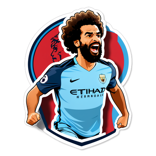 Man City vs Liverpool Clash Sticker