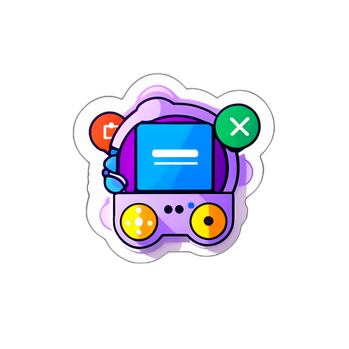 Autocollant Innovant de Nexus: Connexion entre Technologie et Humains