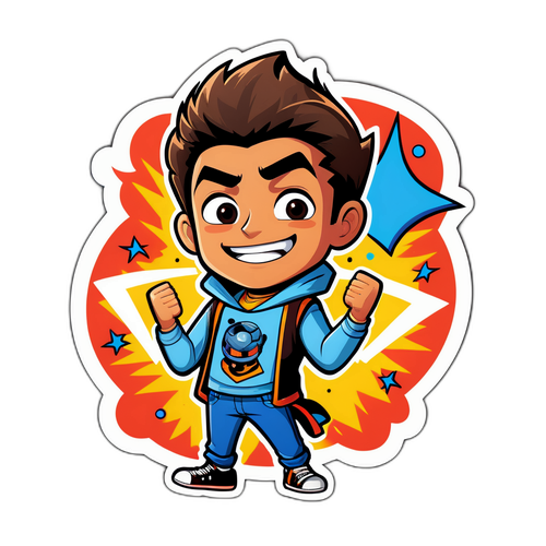 Sticker Giocoso di Milo Infante