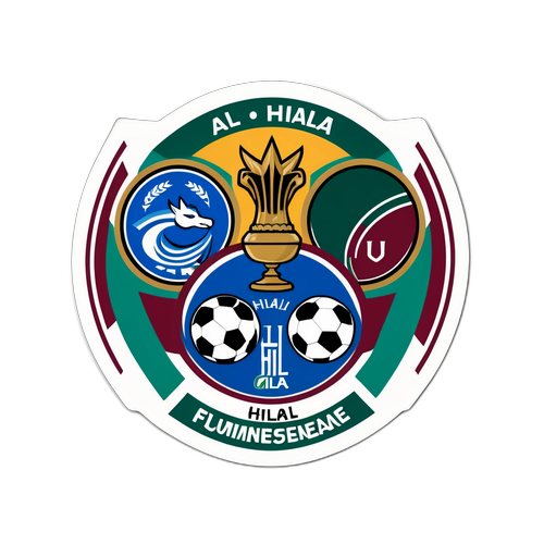 Vibrant logo sticker Fluminese ja Al-Hilal