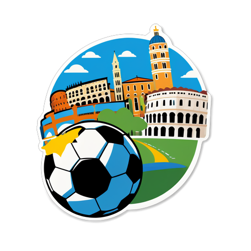 Stiker Bola Sepak Verona dan Como
