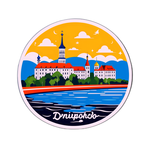 Дизайн, натхненний Кременчуком, з Дніпром та історичними будівлями