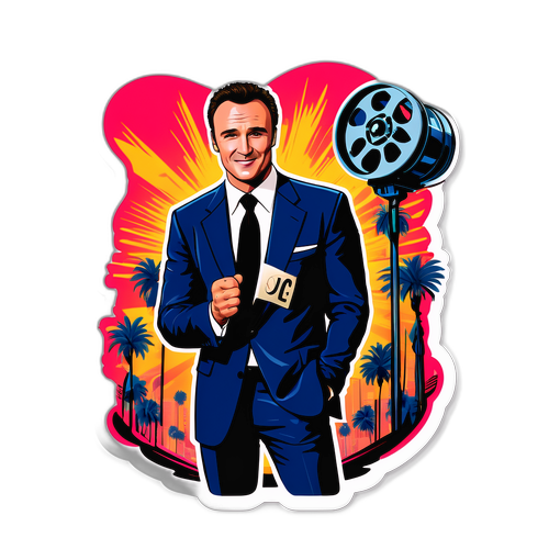 Stiker Julian McMahon di Latar Hollywood