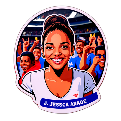 Jéssica Andrade com os Fãs