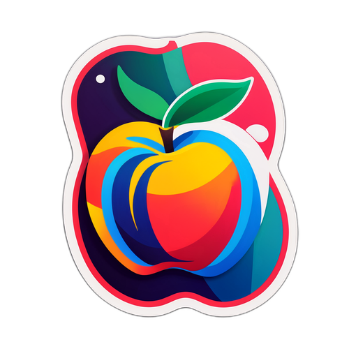 Дизайн яблока в стиле iPhone 18 Pro