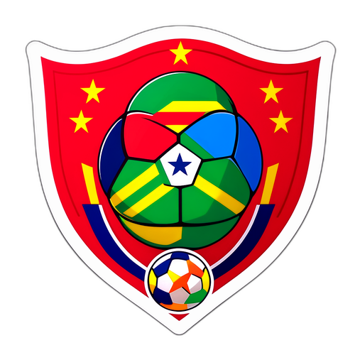Moderne abstrakt design som symboliserer fotballpasjonen i Portugal