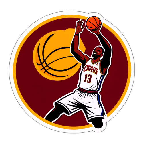 Sticker ng Araw ng Laro ng Basketball