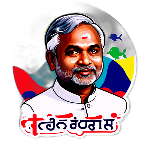 Pelekat Kempen Politik Nitish Kumar Reddy