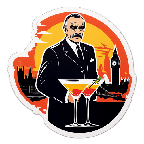 Adesivo Drammatico dell'Iconico Spia