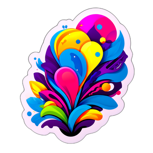 Burak Yörük'ün Sanatı ve Projelerini Temsil Eden Modern Sticker Tasarımı