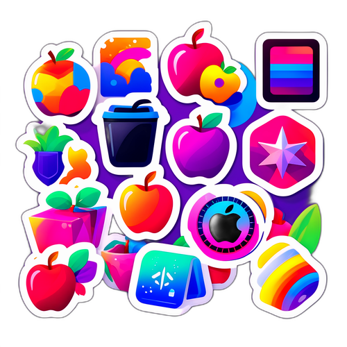 iOS 26 새로운 기능을 상징하는 스티커
