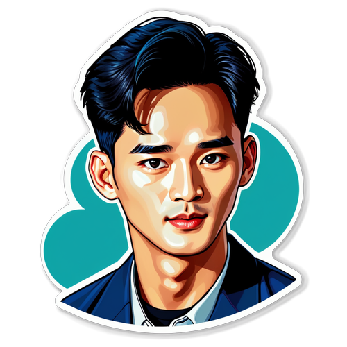 Sticker Menggemaskan Kim Soo-hyun: Gaya Berpadu Pop Art yang Bikin Terpikat!