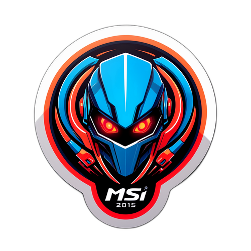 Stickers MSi 2025 z motywami futuristicznymi