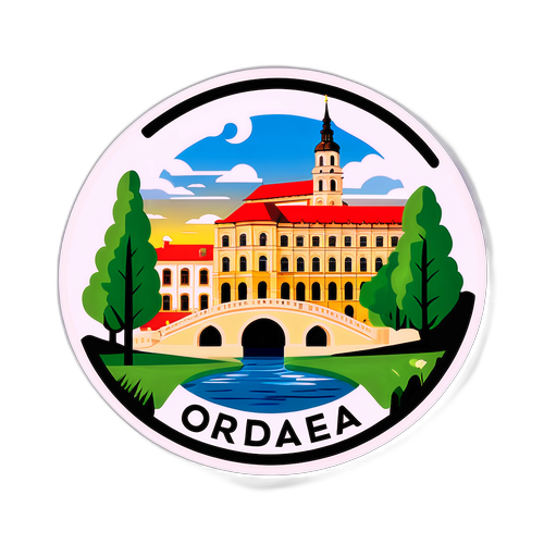 Adesiv cu peisaje din Oradea