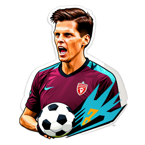 Szokująca Grafika! Wojciech Szczęsny w Akcji: Niezapomniane Inteligentne Gryzmoły na Naklejkach!